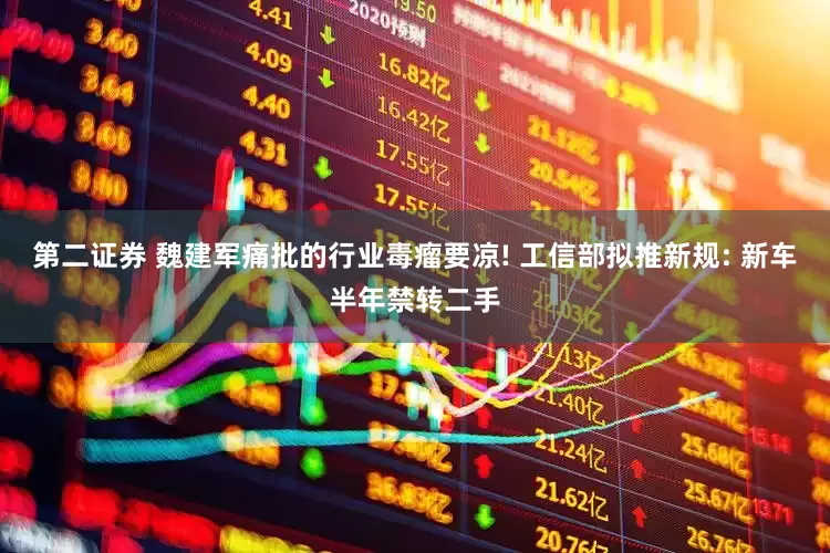 第二证券 魏建军痛批的行业毒瘤要凉! 工信部拟推新规: 新车半年禁转二手