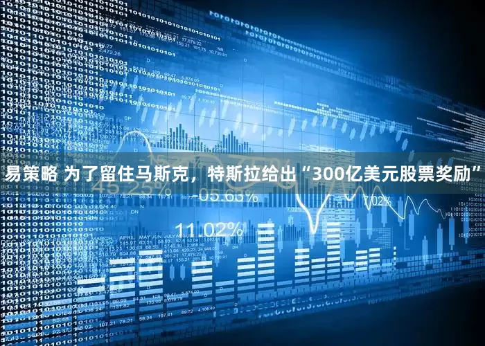 易策略 为了留住马斯克，特斯拉给出“300亿美元股票奖励”